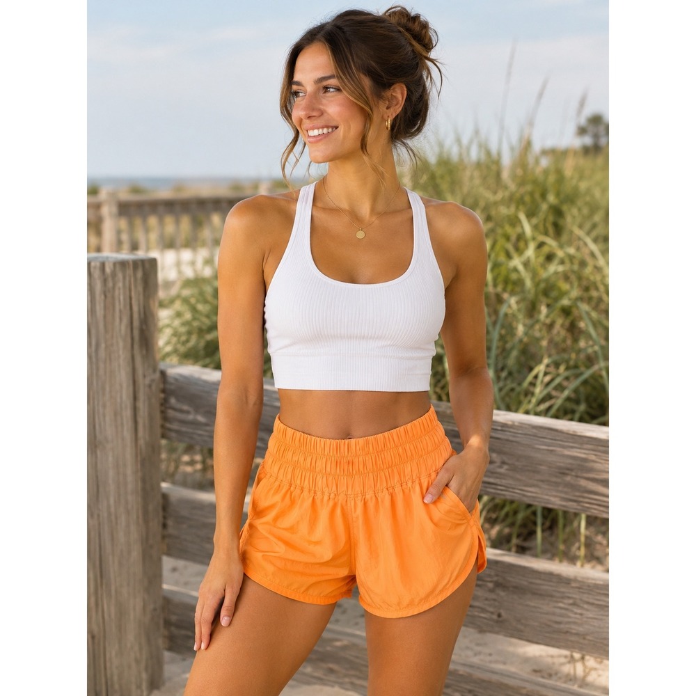 FP Movement by Free People Orange Athletic Shorts